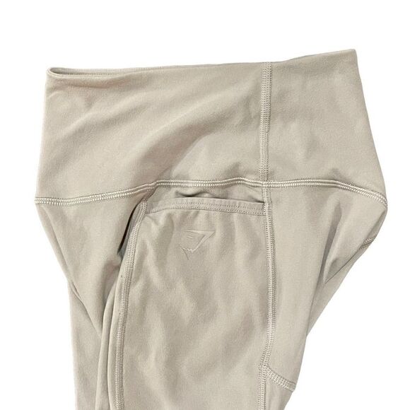 Gymshark Speed Leggings w/ Side Pockets in Pink Mauve Taupe Sz XS - Picture 4 of 5